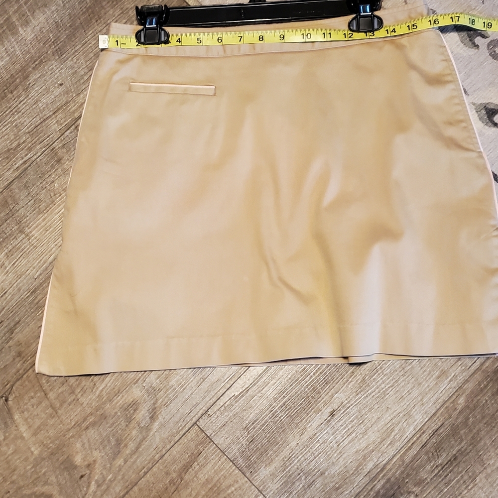 Sport Haley Tan A-Line Mini Skirt Casual Resort Wear Size 10 - Picture 8 of 9